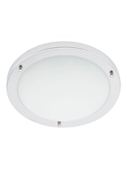 BHS Silver Delphi Large Flush Bathroom Ceiling Light - Image 5 of 5