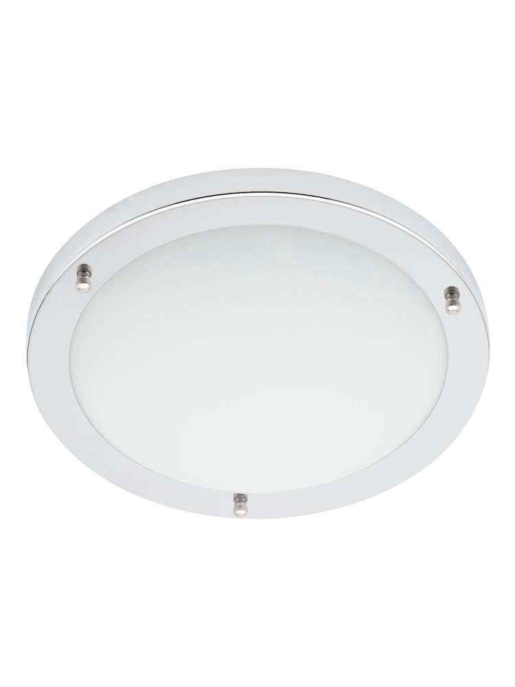 BHS Silver Delphi Large Flush Bathroom Ceiling Light - Image 5 of 5