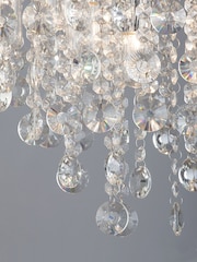 BHS Silver Celeste Flush Indoor and Bathroom Ceiling Light - Image 2 of 4