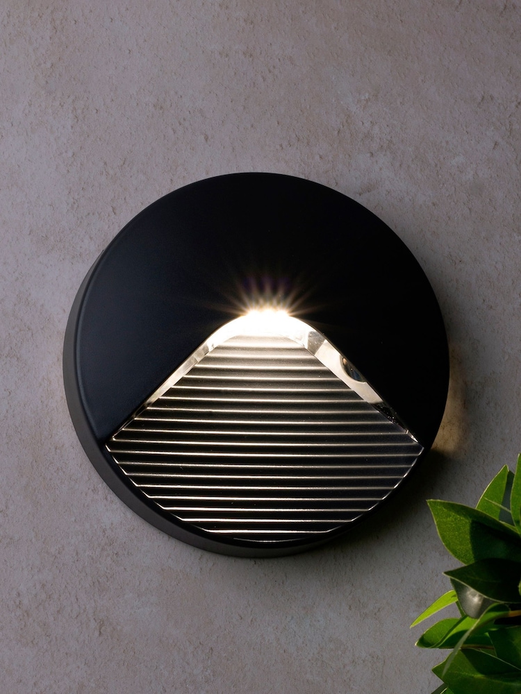 BHS Black Breez Round LED Brick Outdoor Light - Image 1 of 4