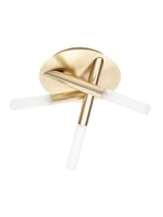 BHS Brass Crux 3 Light Bathroom Ceiling Light - Image 2 of 2