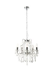 BHS Silver Annalee Bathroom 5 Light Chandelier Chandelier - Image 5 of 6