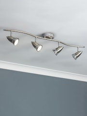 BHS Silver 4 Light Spotlight - Image 1 of 7