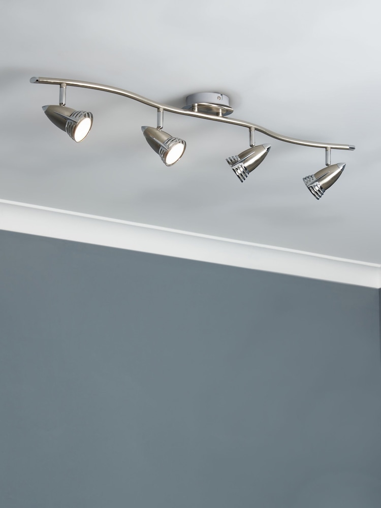BHS Silver 4 Light Spotlight - Image 2 of 7