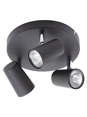 BHS Harvey Black Harvey 3 Light Flush Spotlight - Image 4 of 5