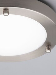 BHS Silver Delphi Small LED Flush Bathroom Ceiling Light - Image 4 of 4