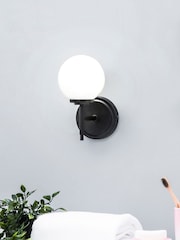 Black BHS Porto Opal Wall Light - Image 1 of 4