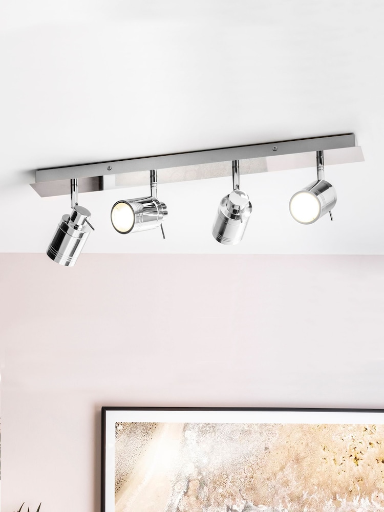 Silver BHS Scorpius Spotlight Ceiling Light - Image 1 of 3 Silver BHS Scorpius Spotlight Ceiling Light - Image 1 of 3