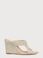 LK Bennett Metalic Sonia Rope Mule Wedges - Image 1 of 4