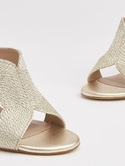 LK Bennett Metalic Sonia Rope Mule Wedges - Image 3 of 4