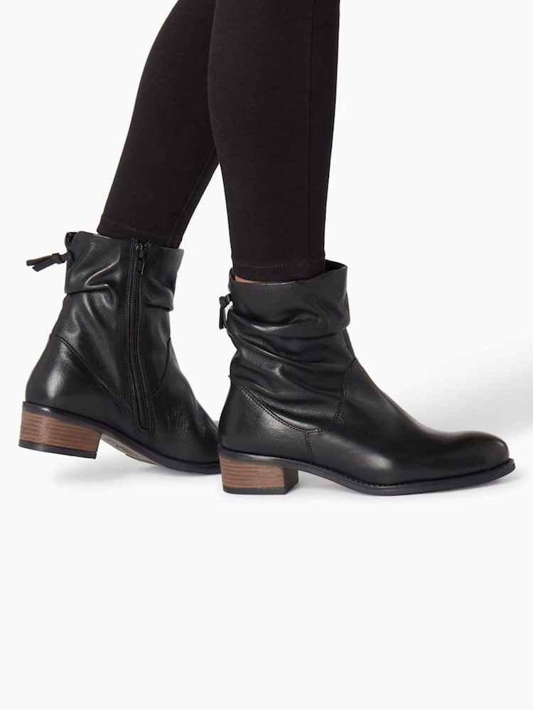 Dune London Wide Fit Paxan Buckle Detail Heeled Ankle Boots - Image 1 of 8