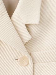 Mango Cream Short Double Breasted Blazer - Image 6 of 7