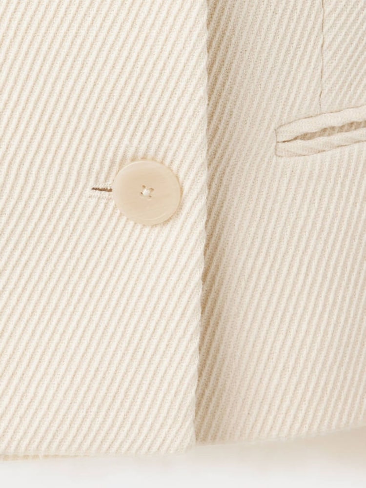 Mango Cream Short Double Breasted Blazer - Image 7 of 7 Mango Cream Short Double Breasted Blazer - Image 7 of 7