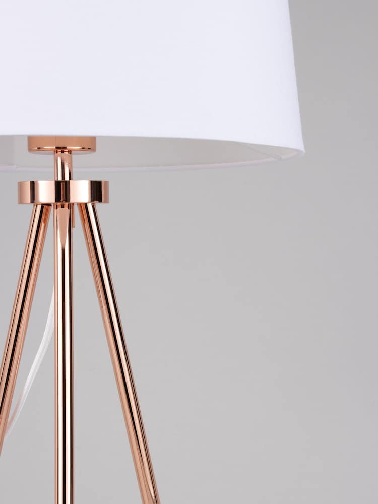 BHS Copper Tristan Large Table Lamp - Image 2 of 4