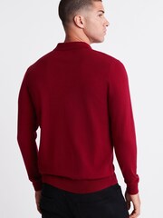 Red Knitted Polo Shirt - Image 2 of 6