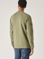 Pretty Green Khaki Green Cascade Crew Neck Sweatshirt - Image 2 of 5