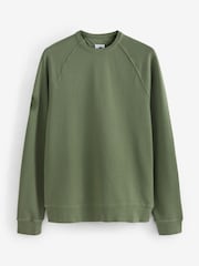 Pretty Green Khaki Green Cascade Crew Neck Sweatshirt - Image 5 of 5