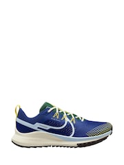 Nike Blue React Pegasus Trail 4 Running Trainers - Image 1 of 4