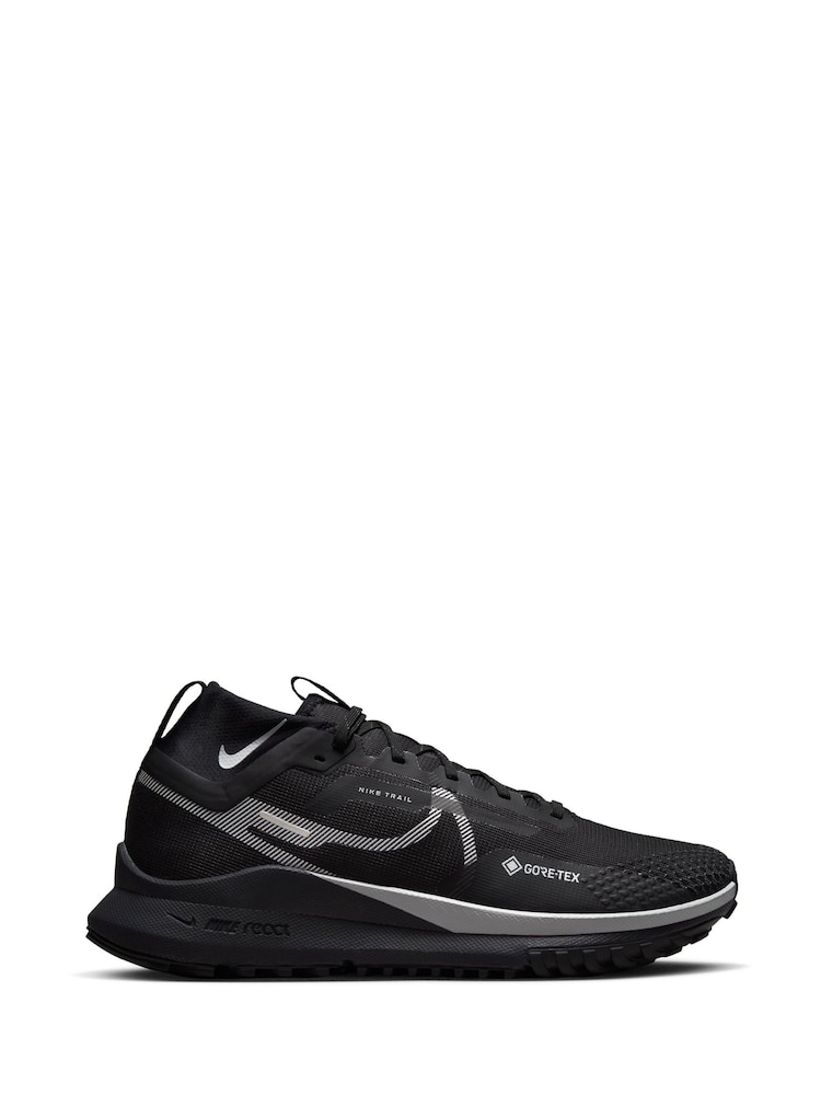 Nike Black React Pegasus Trail 4 Gore-Tex Running Trainers - Image 1 of 15
