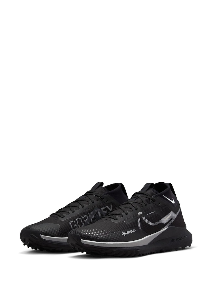 Nike Black React Pegasus Trail 4 Gore-Tex Running Trainers - Image 6 of 15