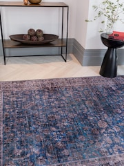 Asiatic Rugs Blue Kaya Ava Washable Rug - Image 1 of 5