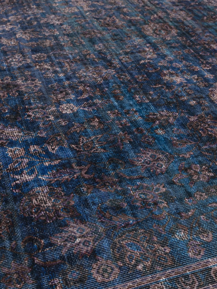 Asiatic Rugs Blue Kaya Ava Washable Rug - Image 5 of 5