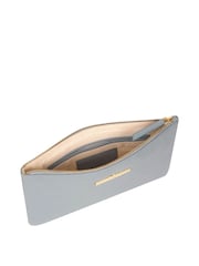 Pure Luxuries London Arlesey Leather 100% Cotton Clutch Bag - Image 5 of 6
