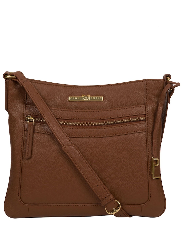 Pure Luxuries London Lewes Leather Cross-Body Bag - Image 2 of 5