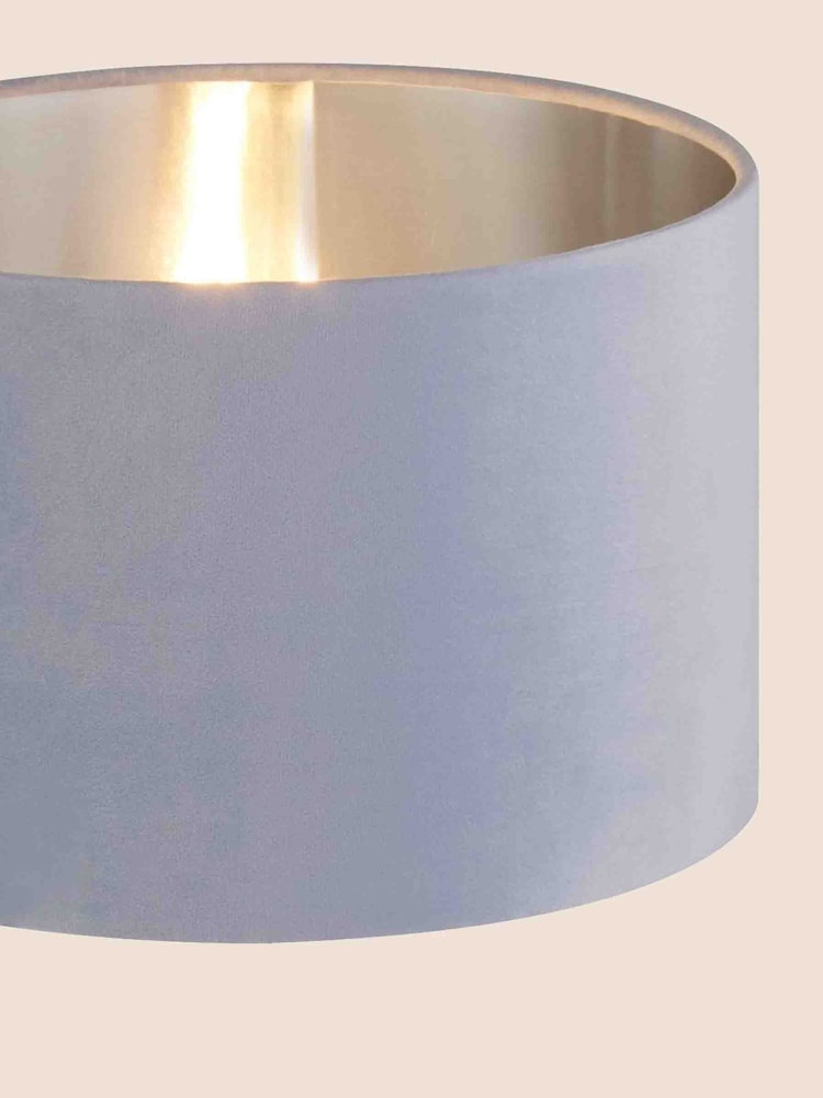 Searchlight Josie Light Blue Velvet Easy Fit Shade - Image 3 of 3 Searchlight Josie Light Blue Velvet Easy Fit Shade - Image 3 of 3