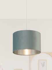 Searchlight Josie Sage Green Velvet Easy Fit Shade - Image 1 of 3