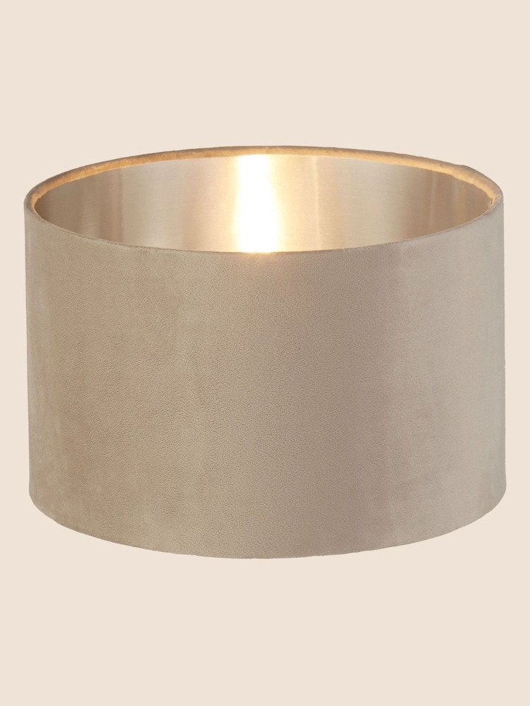 Searchlight Josie Taupe Velvet Easy Fit Shade - Image 2 of 3