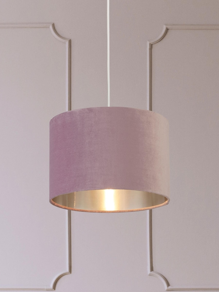 Searchlight Josie Lilac Purple Velvet Easy Fit Shade - Image 1 of 3