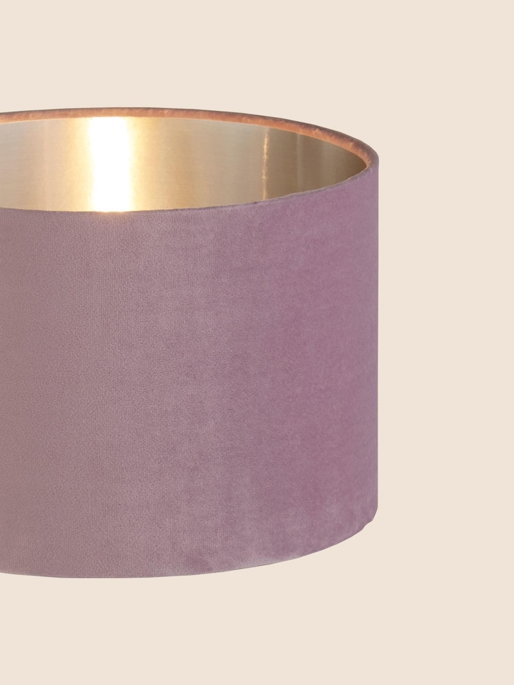 Searchlight Josie Lilac Purple Velvet Easy Fit Shade - Image 3 of 3