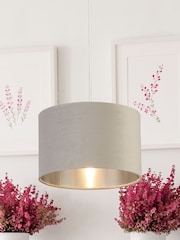 Searchlight Josie Light Grey Velvet Easy Fit Shade - Image 1 of 3