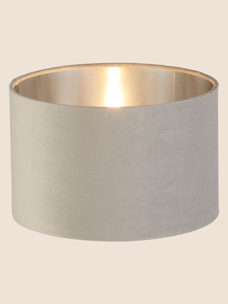 Searchlight Josie Light Grey Velvet Easy Fit Shade - Image 2 of 3