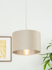 Searchlight Josie Cream Velvet Easy Fit Shade - Image 1 of 3
