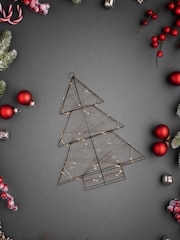 Searchlight LED Lights On Rope And Wire Christmas Tree Shaped Frame - Image 1 of 3