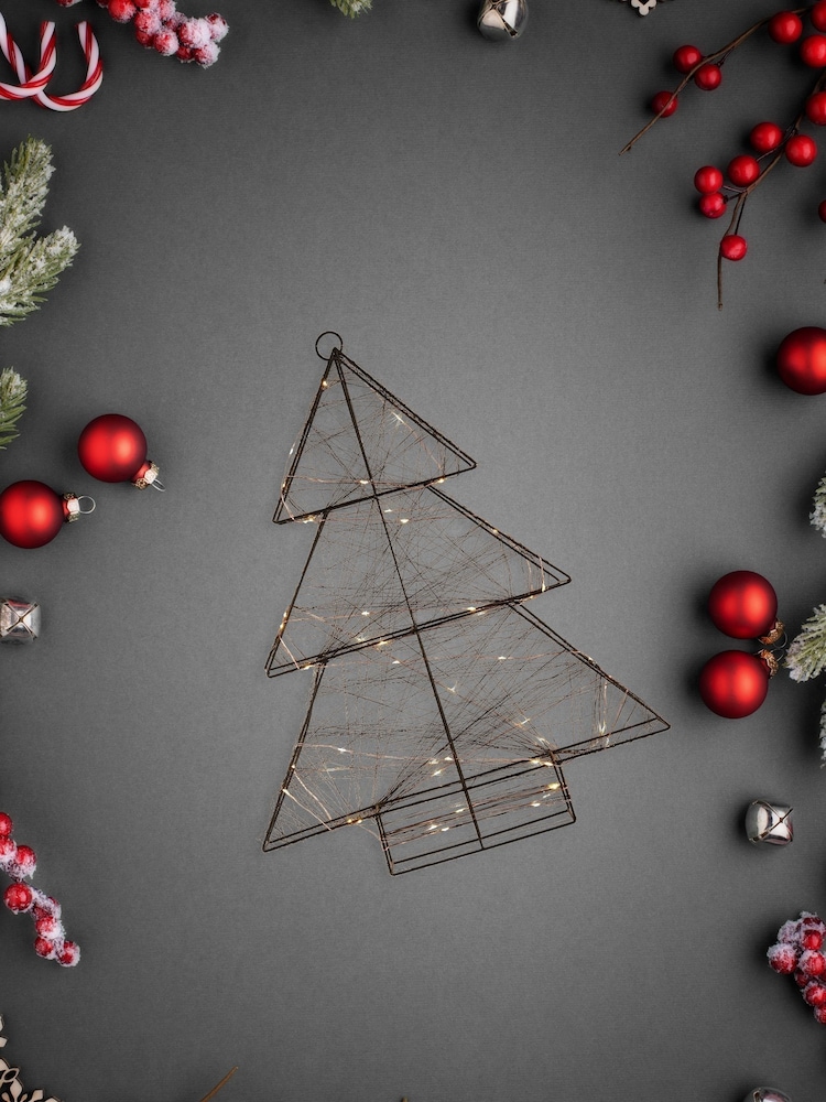 Searchlight LED Lights On Rope And Wire Christmas Tree Shaped Frame - Image 1 of 3