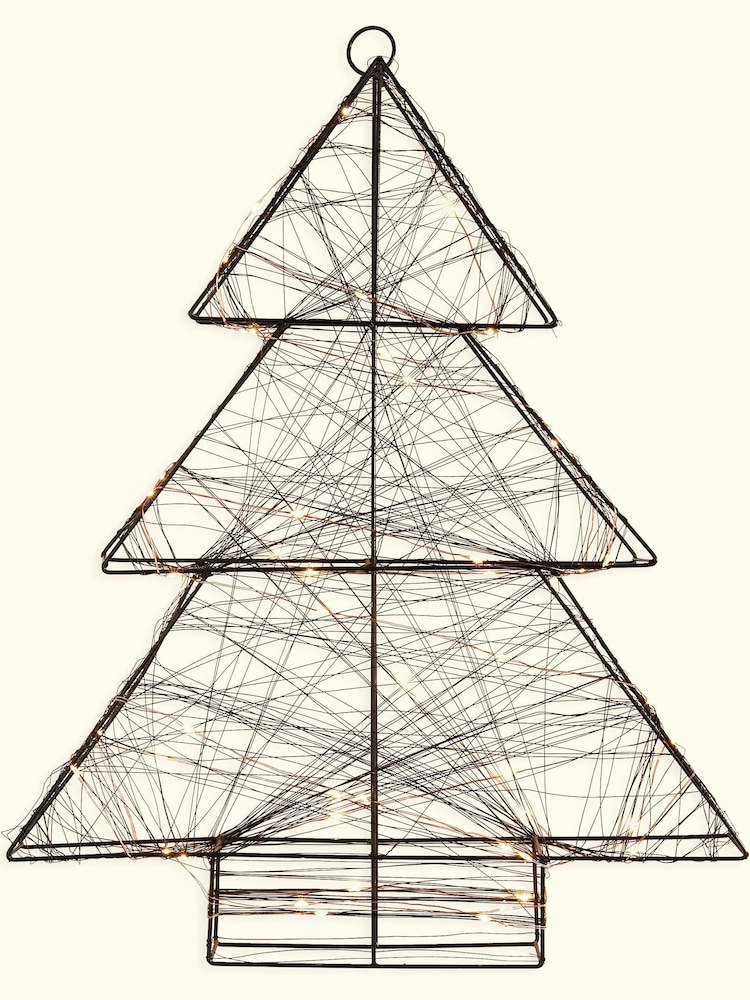 Searchlight LED Lights On Rope And Wire Christmas Tree Shaped Frame - Image 2 of 3