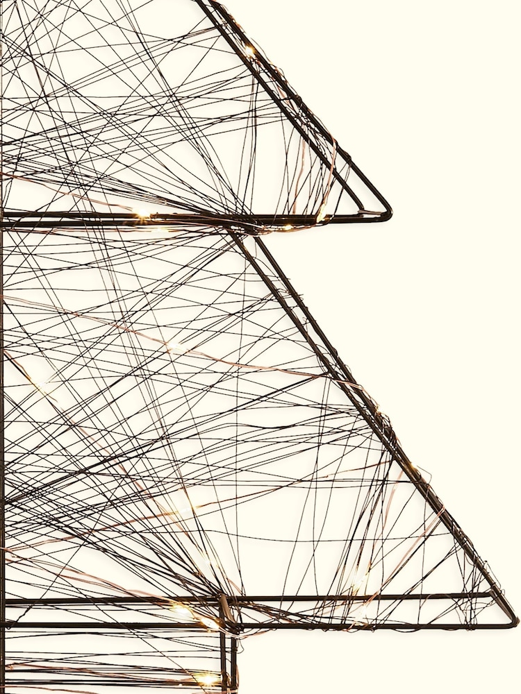 Searchlight LED Lights On Rope And Wire Christmas Tree Shaped Frame - Image 3 of 3