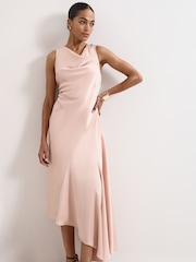 Phase Eight Pink Thyra Satin Dress - Image 3 of 7
