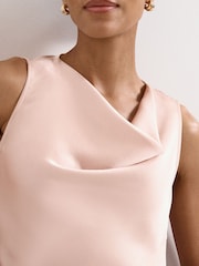 Phase Eight Pink Thyra Satin Dress - Image 6 of 7