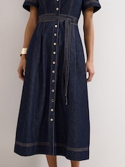 Phase Eight Blue Aven Denim Dress - Image 5 of 7