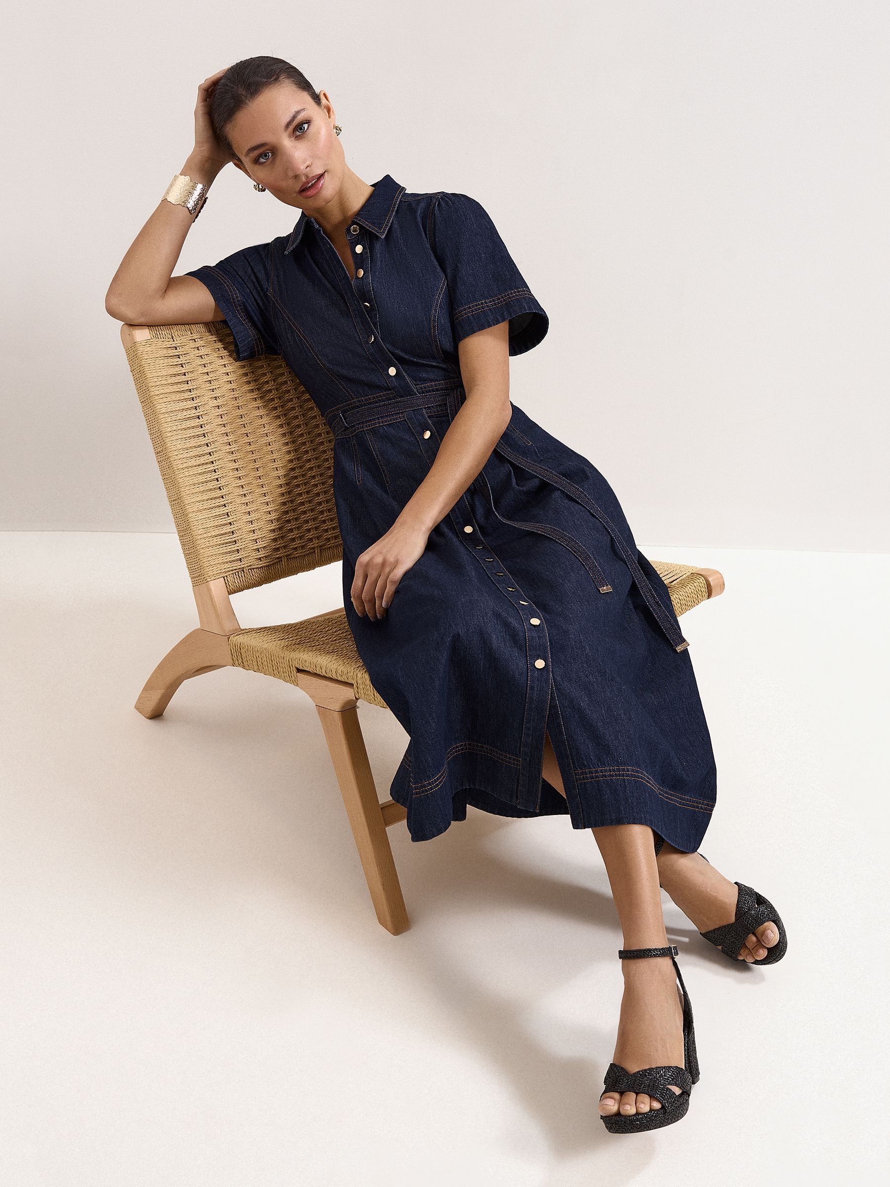 Buy Phase Eight Blue Aven Denim Dress from Next USA