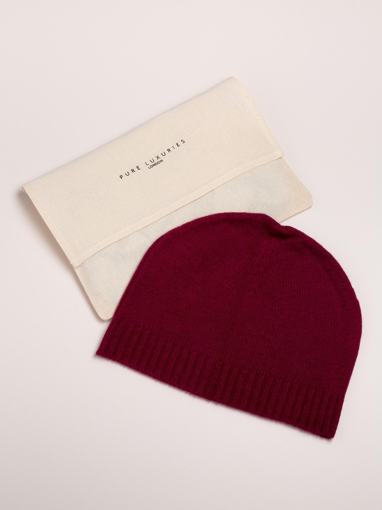 Pure Luxuries London Bowness Cashmere And Merino Wool Beanie Hat - Image 2 of 3