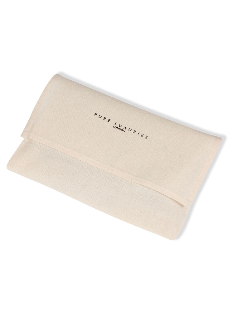Pure Luxuries London Cream Charon Cashmere & Merino Wool Pashmina Scarf - Image 4 of 4