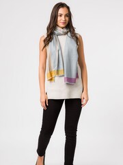 Pure Luxuries London Grey Hue Cashmere & Merino Wool Pashmina Scarf - Image 2 of 4