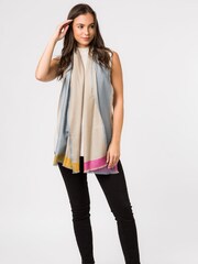 Pure Luxuries London Grey Hue Cashmere & Merino Wool Pashmina Scarf - Image 3 of 4