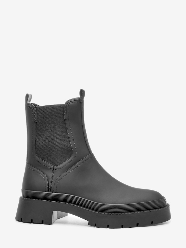 Black Rochelle Forever Comfort® Rubberised Chunky Chelsea Boots - Image 2 of 5