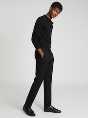 Reiss Black Eastbury Slim Fit Chinos - Image 1 of 5